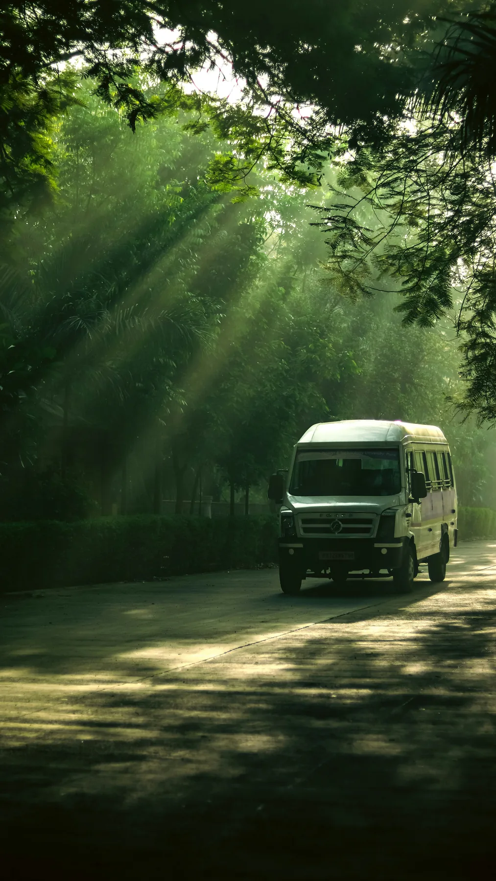 Representative passenger van on an Indian road